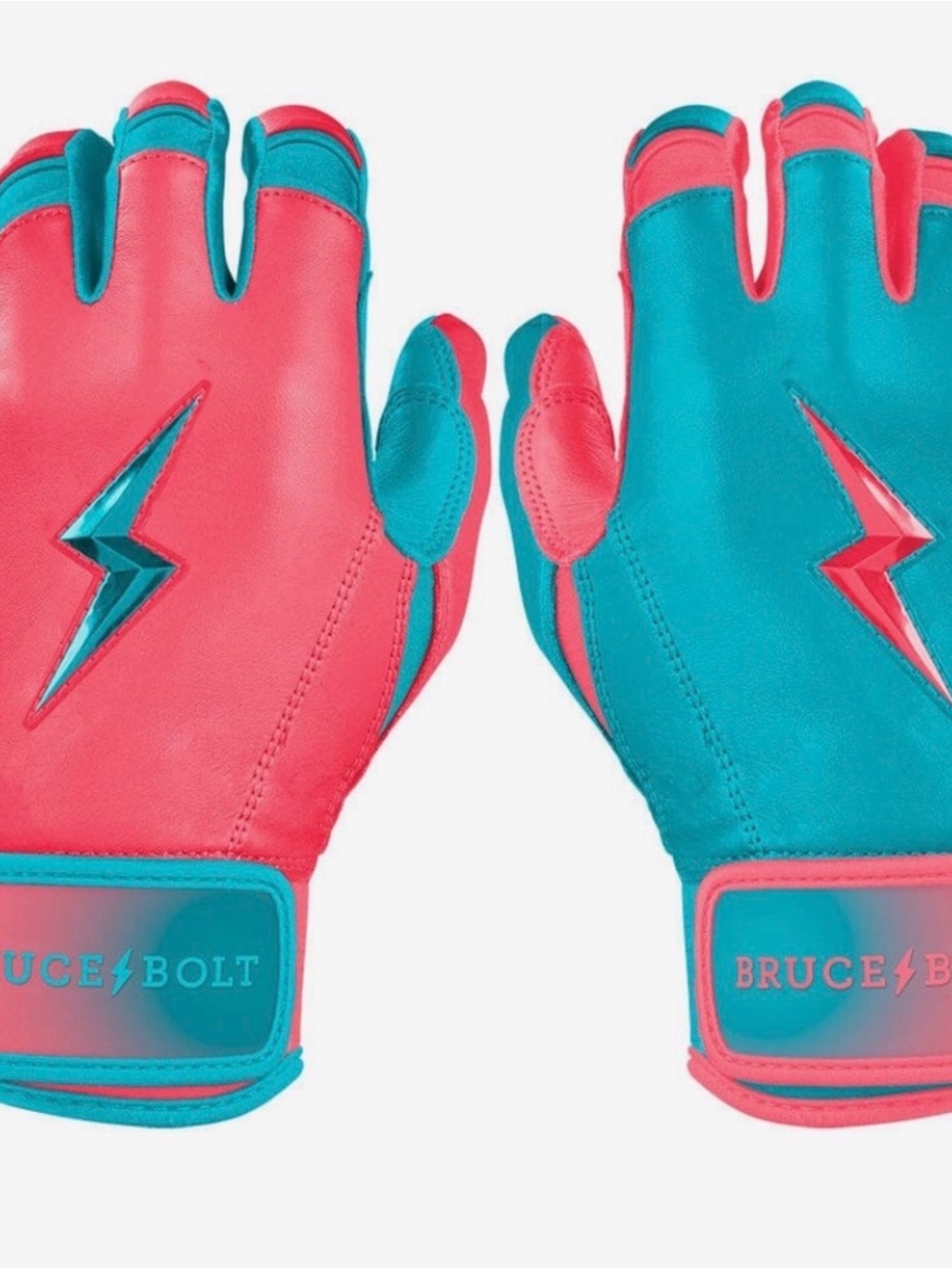 Bruce Bolt Kids' Two-Tone Pink & Teal Sport Gloves